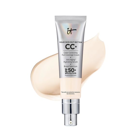 It Cosmetics CC Cream Full Coverage Cream by It Cosmetics, 2.53 oz Color Correcting Foundation SPF 50- Neutral Medium main image 1